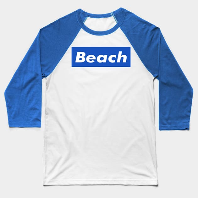 Beach Box Logo Baseball T-Shirt by ART BY IIPRATMO